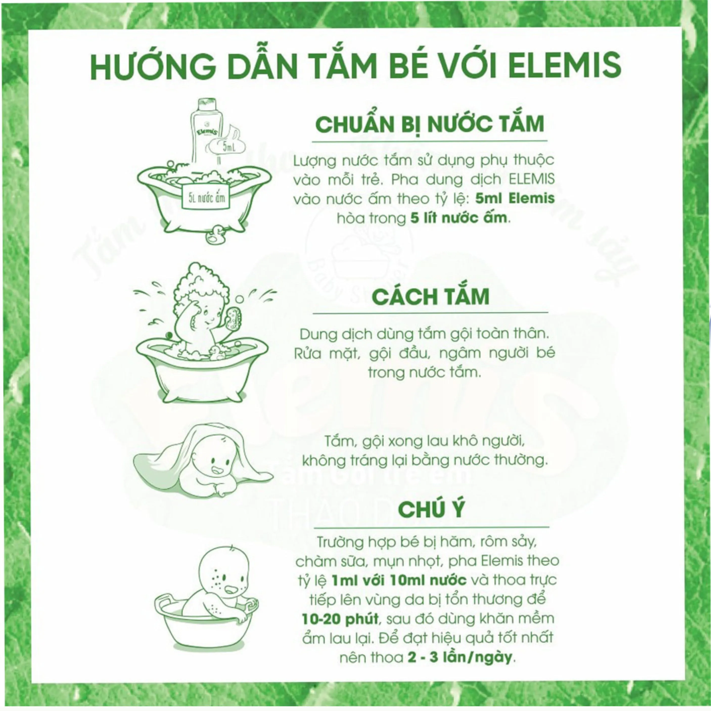 Không cần tắm tráng