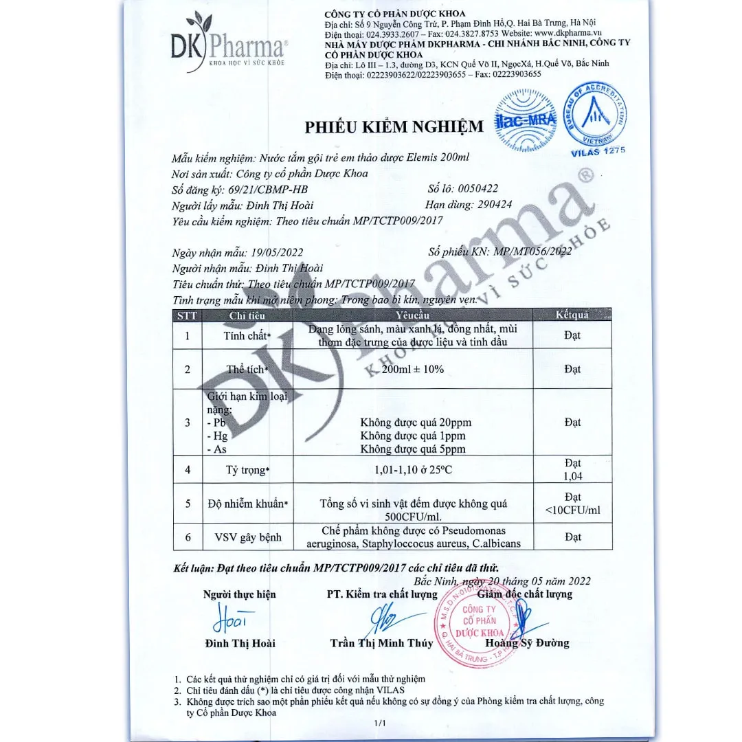 Được Bộ Y tế cấp phép