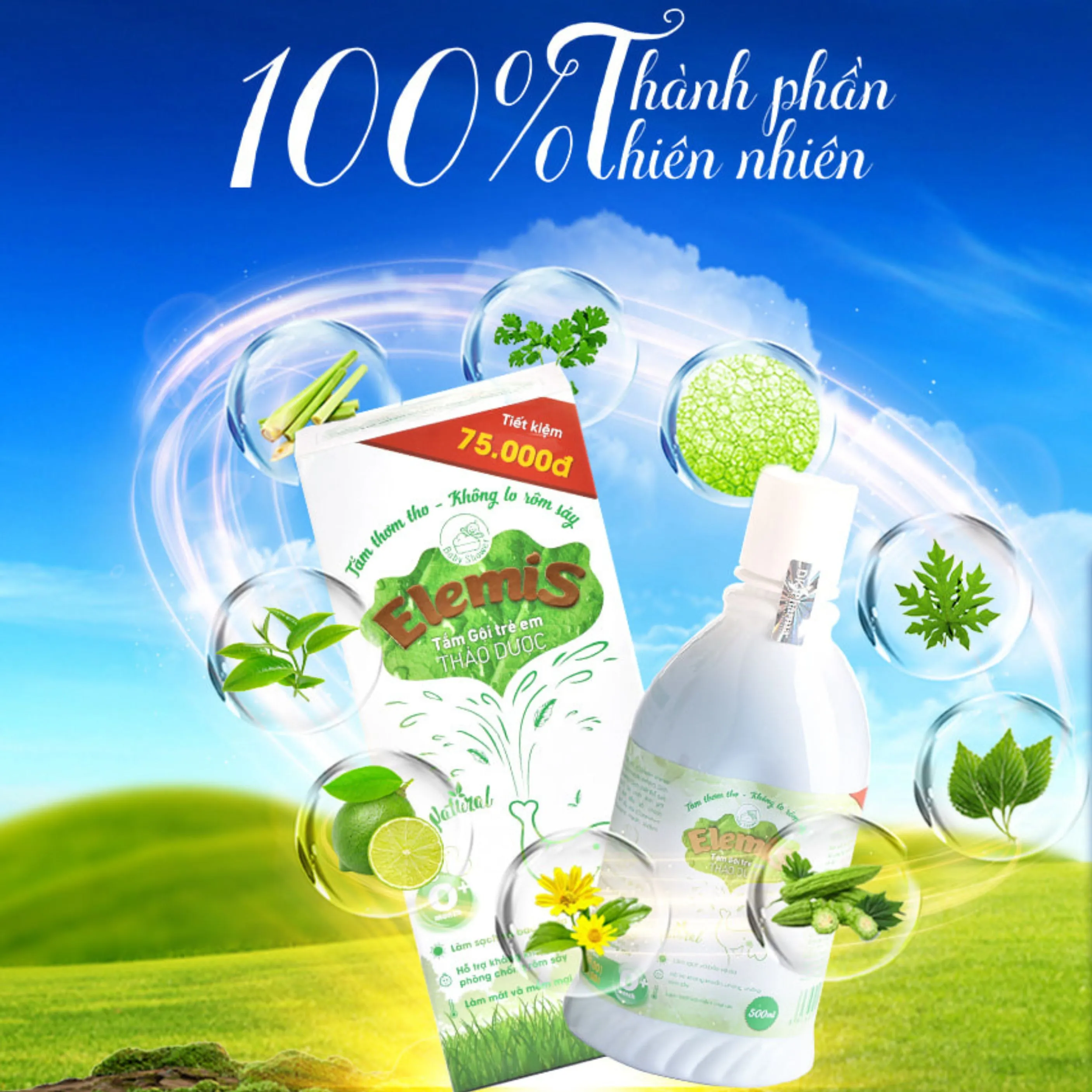 Thành phần 100% thiên nhiên