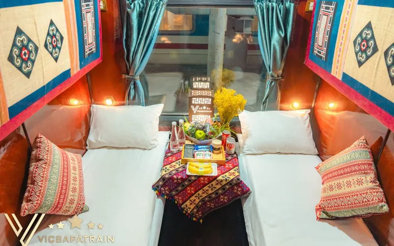Vé tàu VICSAPA - VIP Cabin 2 Giường