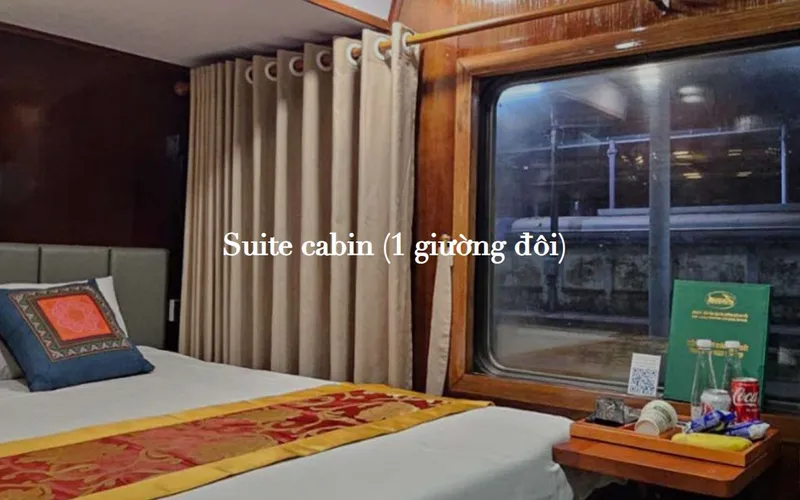  Vé tàu VICSAPA - Suite cabin (1 giường đôi)
