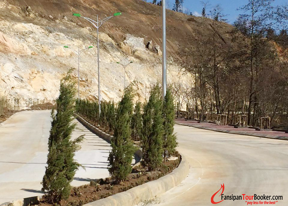 khách sạn châu long, đường vào khu cáp treo