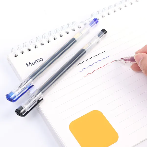 Hộp 12 Cây Bút Gel LEX A9 (ngòi 0.5mm) thân trong suốt nét đẹp mực đậm và đều