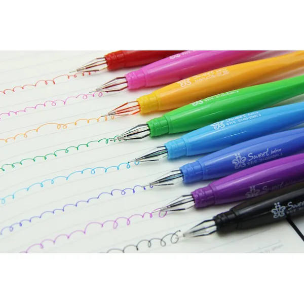 Hộp 12 Cây Bút Gel Kim Cương CHOSCH CS-885 loại tốt mực đậm và đều (mực xanh/tím)