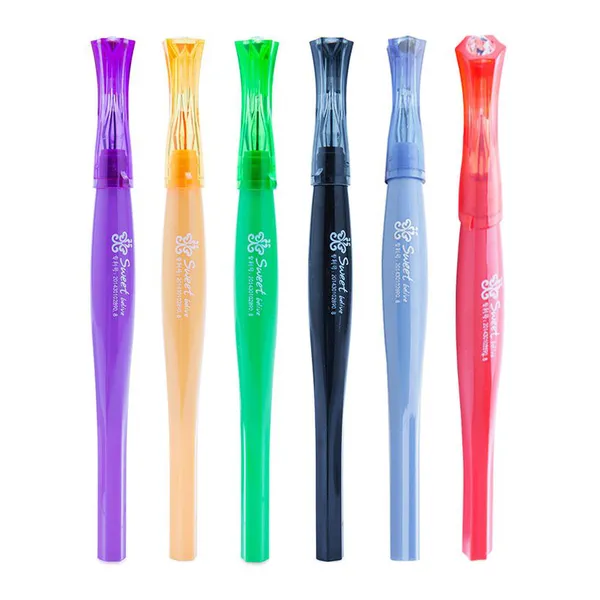 Hộp 12 Cây Bút Gel Kim Cương CHOSCH CS-885 loại tốt mực đậm và đều (mực xanh/tím)