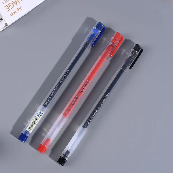 Hộp 12 Cây Bút Gel LEX A9 (ngòi 0.5mm) thân trong suốt nét đẹp mực đậm và đều