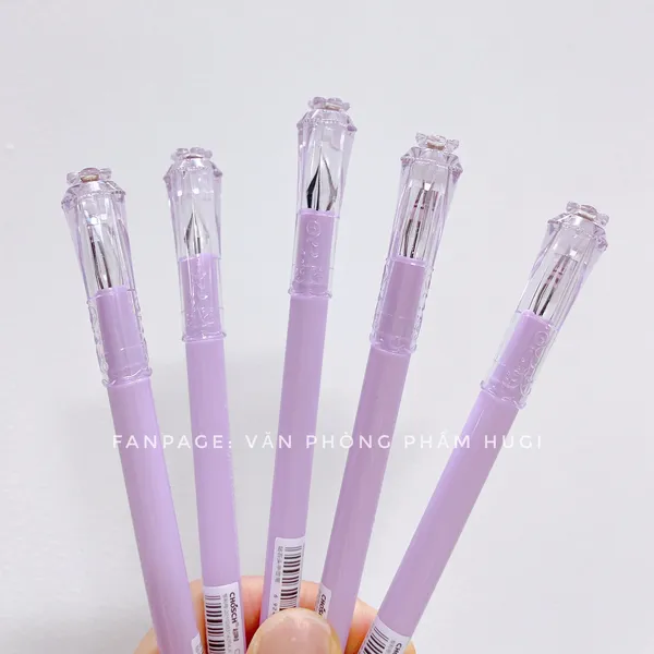 Hộp 12 cây bút gel Kim Cương Chosch CS - 956 loại tốt (mực xanh/tím) viết nét siêu đẹp