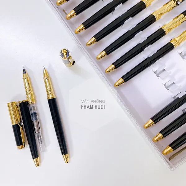 Bút máy cá sấu F1 cao cấp ngòi kim tinh êm trơn dễ viết, thân kim loại chắc chắn bền đẹp