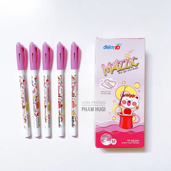 Hộp 20 cây bút gel Tẩy Xóa được Mazzic điểm 10 (Chính hãng Thiên Long) loại tốt chuyên dành cho các em học sinh