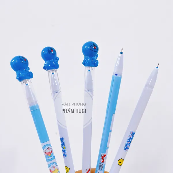 Hộp 12 cây bút gel Tẩy Xóa được Doremon VS-8888 (ngòi 0.38mm) nét thanh mãnh dành cho học sinh