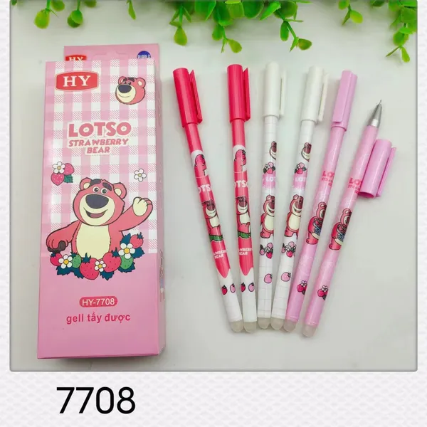 Hộp 12 Cây Bút Gel Tẩy Xóa Được (ngòi 0.38mm) HY Doremon mực đậm và đều