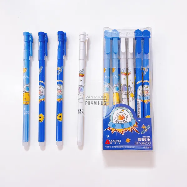 Hộp 12 Cây Bút Gel Tẩy Xóa Được Aodemei loại tốt mực đậm và đều (nhiều mẫu dễ thương)