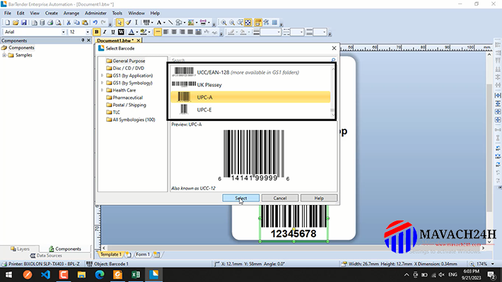 Hướng dẫn sử dụng phần mềm BarTender để thiết kế tem nhãn