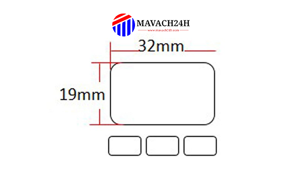 Barcode Printing Paper 32x19mm