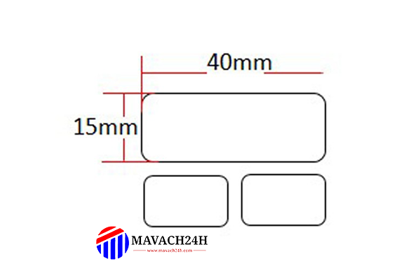 Barcode Printing Paper 40x15mm (2c)