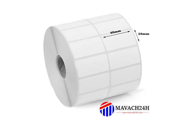 Barcode Printing Paper 40x20mm (2c)