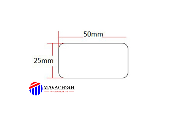 Barcode Printing Paper 50x25mm