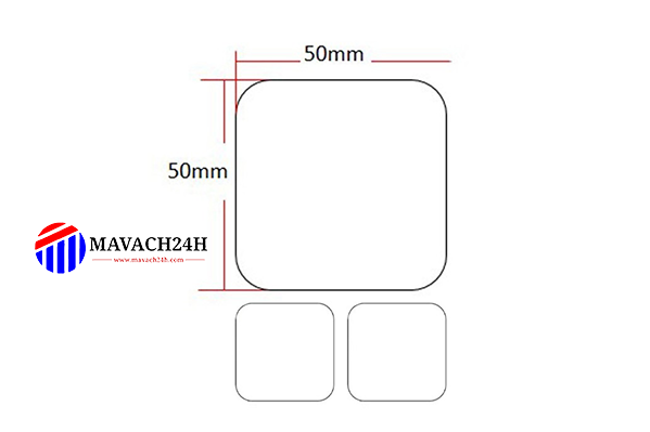 Barcode Printing Paper 50x50mm (2c)