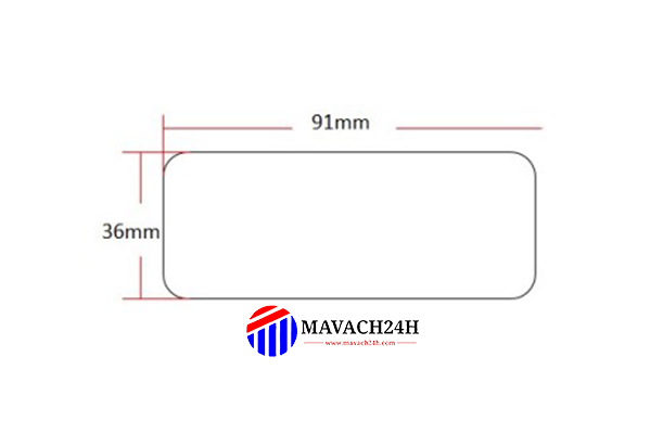 Barcode Printing Paper 91x36mm