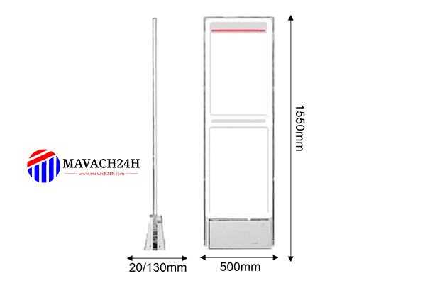 AM Foxcom Series 9XX/AMS09HW Security Magnetic Gate (Dual Antena)