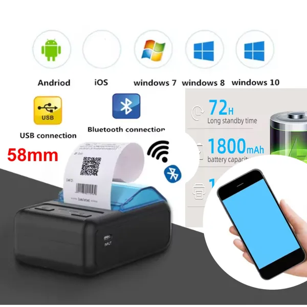 Máy in hóa đơn cầm tay  Milestone MHT-P11