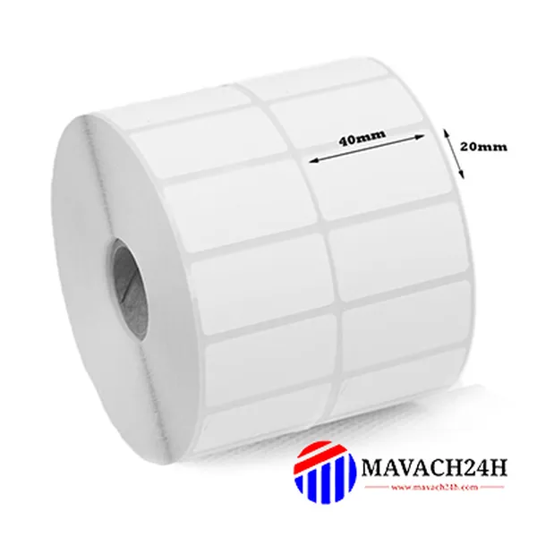Giấy In Mã Vạch 40x20mm (2c)
