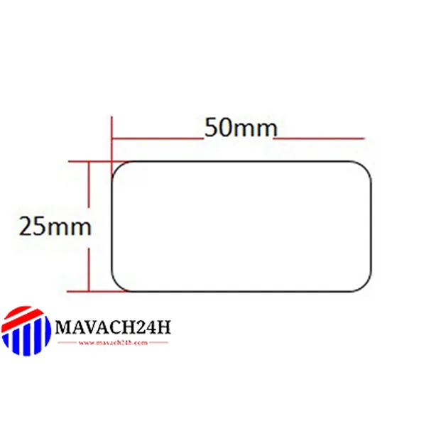 Giấy In Mã Vạch 50x25mm