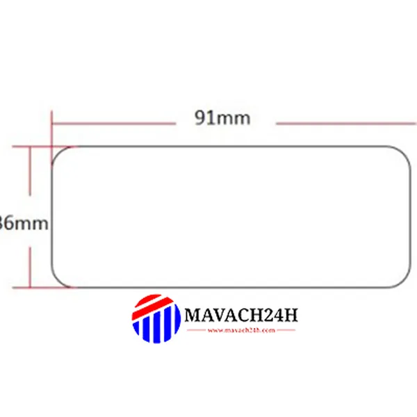 Giấy In Mã Vạch 91x36mm