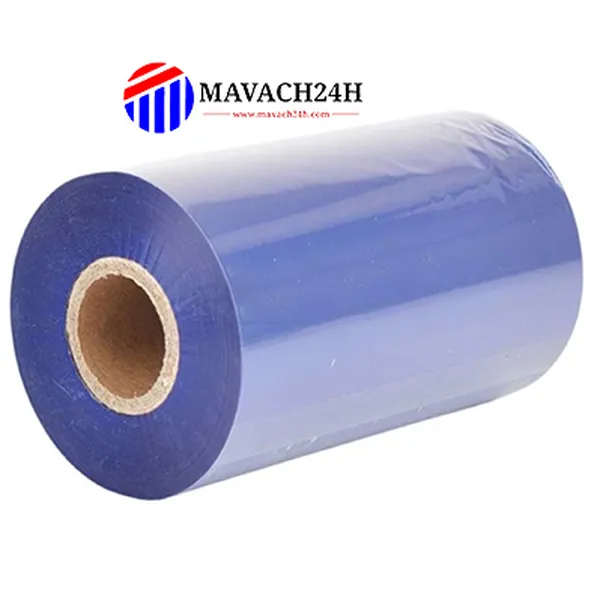 Mực In Wax/Resin Khổ 110mmx300m Màu Xanh Dương