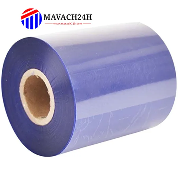 Mực In Wax/Resin Khổ 80mmx300m Màu Xanh Dương