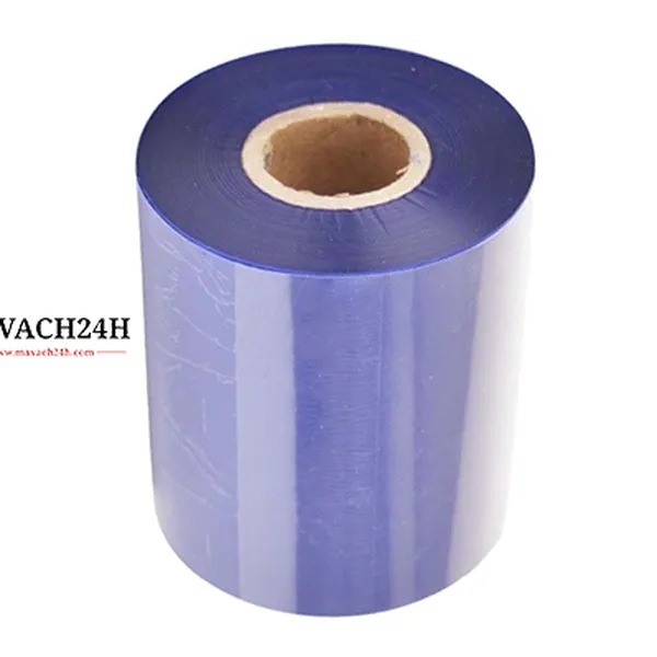 Mực In Wax/Resin Khổ 80mmx300m Màu Xanh Dương