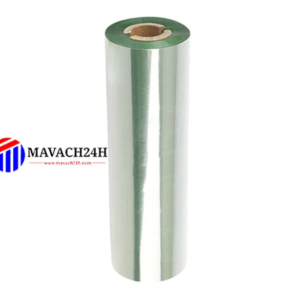 Mực In Wax Khổ 110mmx75m Màu Xanh Lá