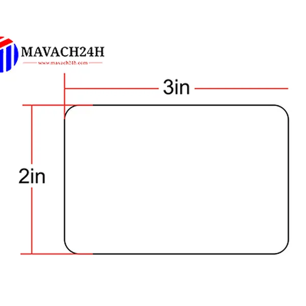 Giấy In Mã Vạch 3x2in
