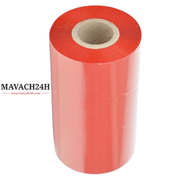 Mực In Wax/Resin Khổ 110mmx300m Màu Đỏ