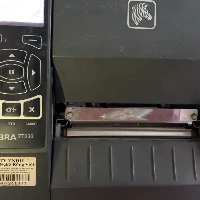 Hướng Dẫn Vệ Sinh Đầu In Và Trục Lăn Của Máy In Mã Vạch Zebra ZT230 300dpi