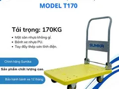 Bán Xe Đẩy Hàng 4 Bánh Sàn Nhựa SUMIKA Tải Trọng 170KG
