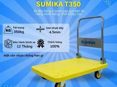 Địa Chỉ Bán Xe Đẩy Hàng 4 Bánh Sàn Nhựa SUMIKA Tải Trọng 350KG
