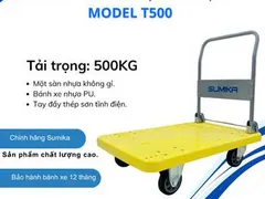 Địa Chỉ Bán Xe Đẩy Hàng 4 Bánh Sàn Nhựa SUMIKA Tải Trọng 500KG