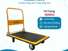 Cửa Hàng Bán Xe Đẩy Hàng Gấp Gọn Sàn Thép SUMIKA Tải Trọng 300KG