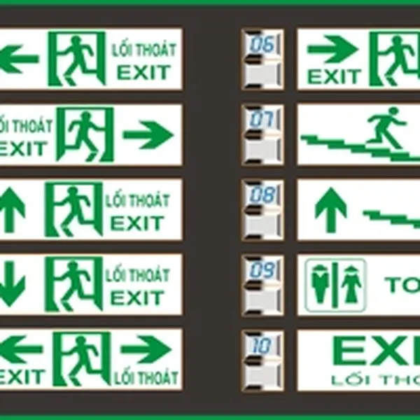 Đèn Exit KT 700 Kentom Dạng Mica 1 Mặt
