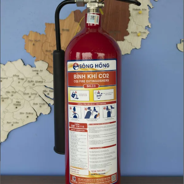 Bình Chữa Cháy Khí CO2 Sông Hồng 3Kg SH.C3