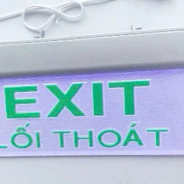 Đèn Exit KT 650 Kentom Dạng Mica 1 Mặt