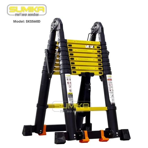 Thang Nhôm Rút Xếp Chữ A SUMIKA SK560D
