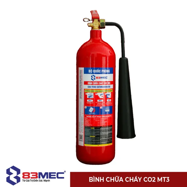 Bình Chữa Cháy 83MEC - BQP Khí CO2 MT3 3Kg