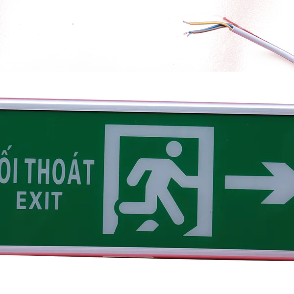 Đèn Exit Thoát Hiểm Lilang 1 Mặt Có Chỉ Hướng