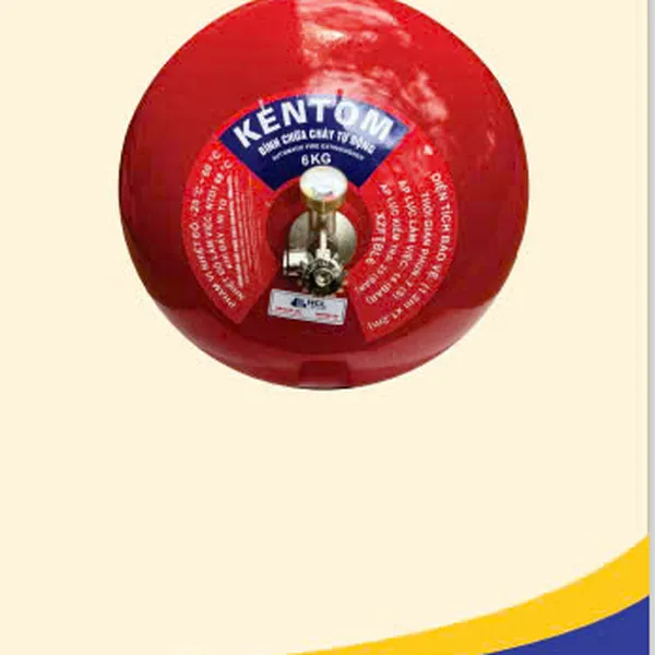 Bình Cầu Chữa Cháy Tự Động Bột 6kg XZFTBL6 Kentom Có Kiểm Định
