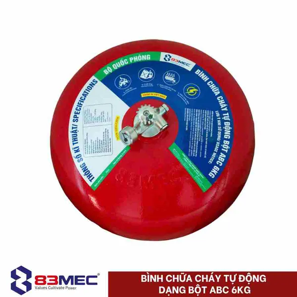 Bình Cầu Chữa Cháy Tự Động 83MEC - BQP Bột ABC 6Kg