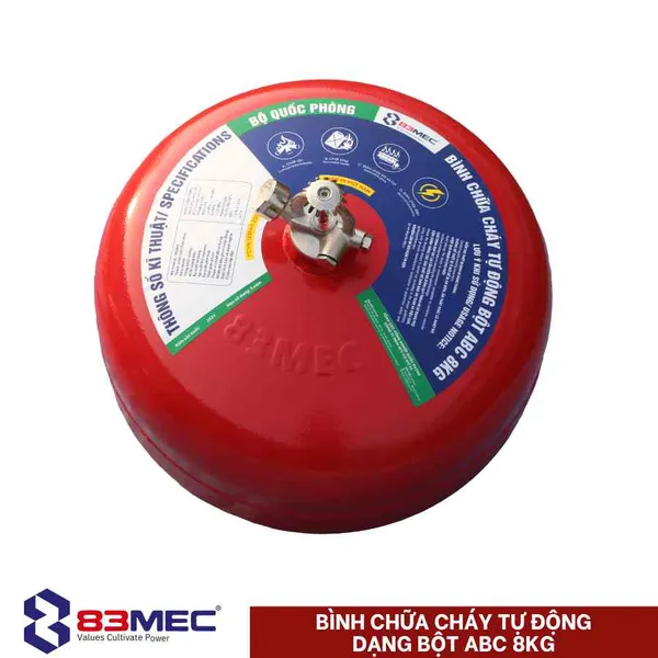 Bình Cầu Chữa Cháy Tự Động 83MEC - BQP Bột ABC 8Kg