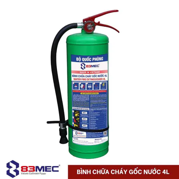 Bình Chữa Cháy Gốc Nước Pin Xe Điện 4 Lít 83MEC - BQP