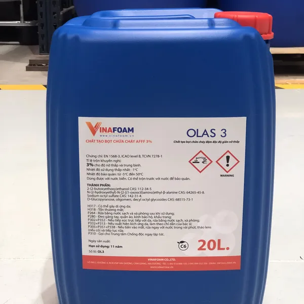 Bọt Foam Chữa Cháy Olas 3 AFF3% Việt Nam Vinafoam